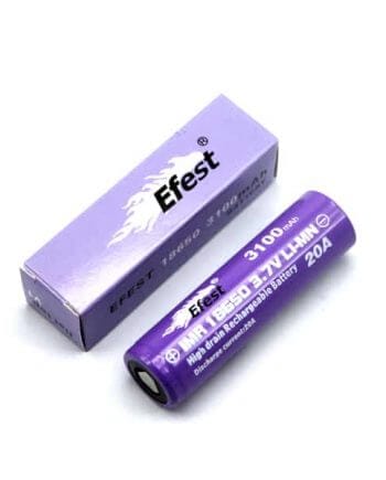Batteries and Chargers - Efest IMR 18650 Battery 20A Purple 3100mah Canada