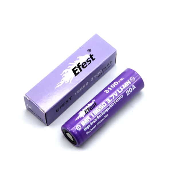 Batteries and Chargers - Efest IMR 18650 Battery 20A Purple 3100mah Canada