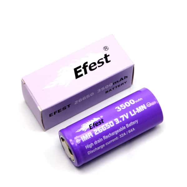 Batteries and Chargers - Efest IMR 26650 purple 3500 mAh