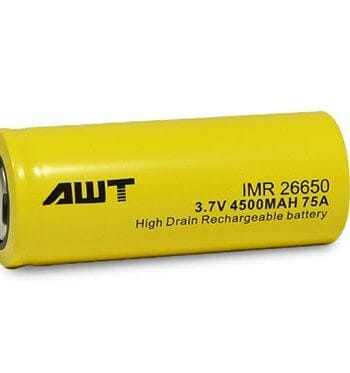 Batteries and Chargers - AWT Yellow 26650 4500 mAh 75A Battery