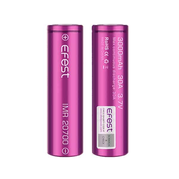 Batteries and Chargers - Efest 20700 High-Drain Battery
