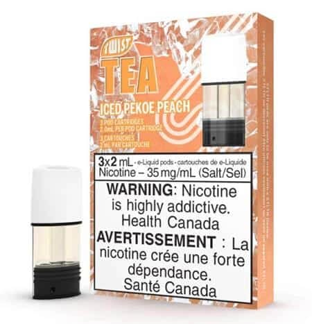 STLTH Pods Twist Tea Pekoe Peach Canada