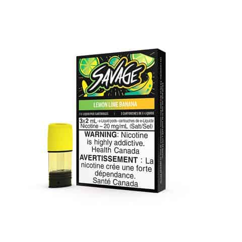 SAVAGE Lemon Lime Banana STLTH Pods Canada