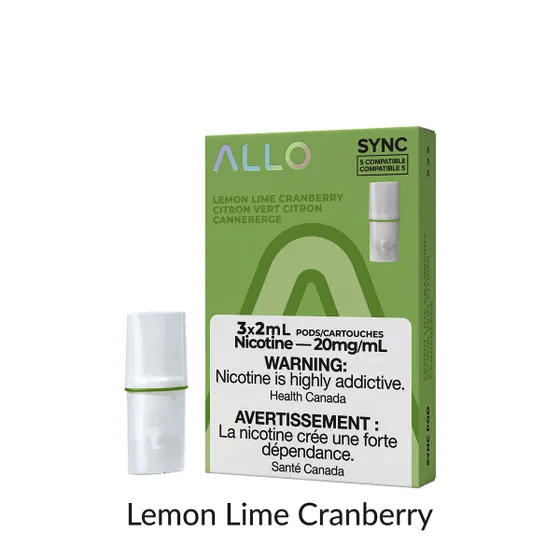 Allo Sync Lemon Lime Cranberry Pods Canada
