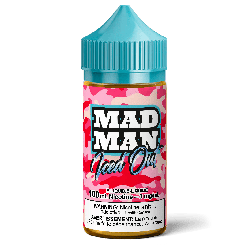 MAD MAN Iced Out Crazy Strawberry 0mg 100ml Canada