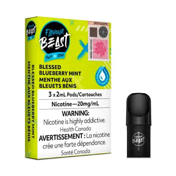 Blessed Blueberry Mint Iced Flavour Beast Pods 3-Pack Canada