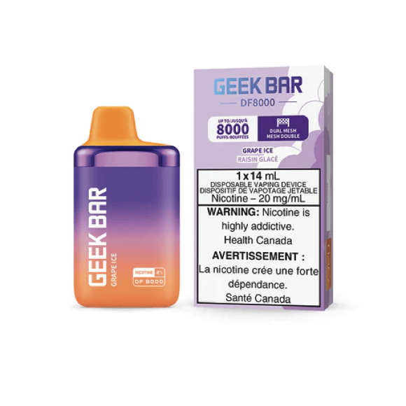 Geek Bar DF8000 Disposable Vape Grape Ice Canada