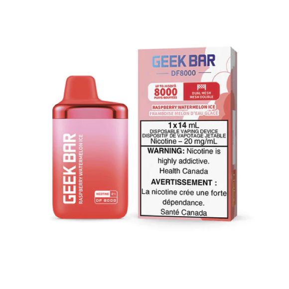 Geek Bar DF8000 Disposable Vape Raspberry Watermelon Ice Canada