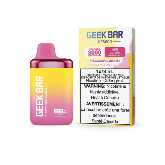Geek Bar DF8000 Disposable Vape Strawberry Mango Ice Canada