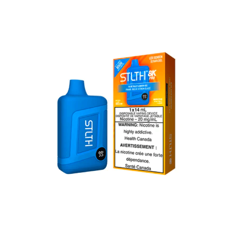 STLTH Box 8K Pro Disposable Vape Blue Razz Lemon Ice Canada